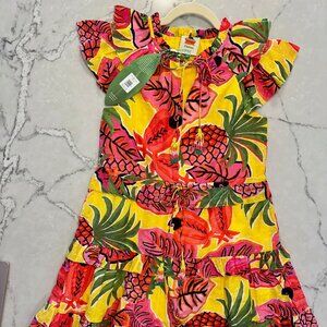 NWT Farm Rio Fruit Dream Ruffle Mini Dress XS